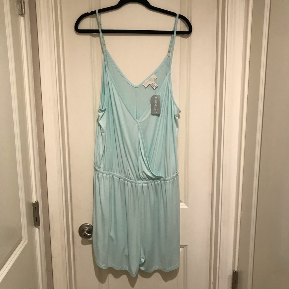 NWT Forever21 Mint Green Romper